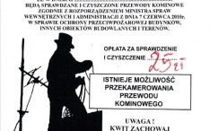 Sprawdzanie i czyszczenie przewodów kominowych
